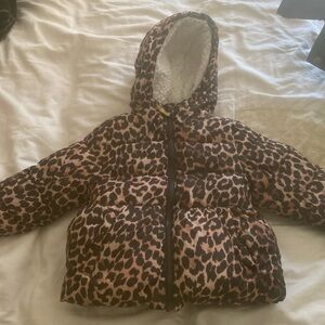 Like new 2T leopard winter coat